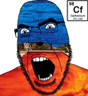 angry california californium chemistry element glasses irl open_mouth pun red_hot_chili_peppers soyjak stubble text united_states variant:cobson // 721x789 // 531.7KB