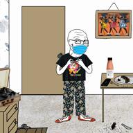 adventure_thread bald bbc black_shirt bull bvll colorful confederate confederate_flag donald_trump future glasses goon gooner gooning shirts shoe soy soyjak soylent stubble trvmp tyrone variant:colorjak variant:soyak white_skin // 1080x1080, 470.5s // 37.6MB