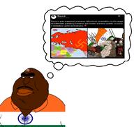 angry bindi brown_skin dravidian flag flag:india hair hindu india indian indo-aryan jeet mexico mustache nose obese pajeet shitnobodycaresabout subhuman subvariant:hindumutt thick_eyebrows twitter ugly variant:meximutt // 1803x1705 // 601.9KB