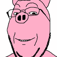animal animated ear glasses open_mouth pig pink_skin smile soyjak stubble subvariant:wholesome_soyjak talking variant:gapejak // 600x850 // 22.8KB