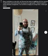 arm beard diaper hand holding_object irl leg phone reddit soyjak variant:unknown // 735x849 // 51.4KB