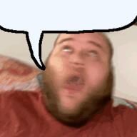 2019 animated beard clothes ext=gif fast fat fat_duel irl open_mouth soyboy speech_bubble_empty subvariant:fatjak_irl talking variant:fatjak // 255x255 // 394.8KB