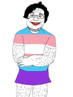 angry beard body glasses hair skirt trans troon // 1500x2000 // 29.2KB