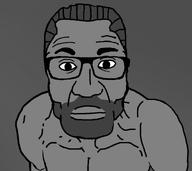 beard buff closed_mouth ernest_khalimov gigachad gray_hair gray_skin grey_background grey_hair grey_skin hair lips muscles nas:gigachad neutral shirtless trend:gigajaks variant:el_perro_rabioso // 900x800 // 48.4KB