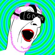 animated balding colorful coomer drool gooner hair lipstick open_mouth purple_hair purple_stubble soyjak stubble tranny variant:larson // 643x642 // 2.8MB