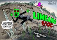 9a0c ben_garrison boat dam limeade_(user) meta:namefags political_cartoon quote quote_(user) stink_lines subvariant:gapealien variant:gapejak variant:mulletjak water // 1280x896 // 1.6MB