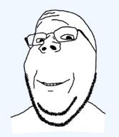 animated glasses smile soyjak stubble subvariant:wholesome_soyjak variant:gapejak // 938x1077 // 1.6MB