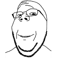 animated glasses smile soyjak stubble subvariant:wholesome_soyjak variant:gapejak // 938x1077 // 1.6MB