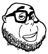 beard ear eyebrows fat glasses lips neckbeard subvariant:smugfat variant:smugjak // 316x355 // 6.9KB