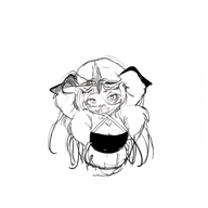 animated anime girl glasses meta:ai_generated teeth variant:feraljak // 760x768 // 1.6MB