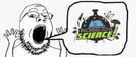 excited glasses hand hands_up i_fucking_love_science merge open_mouth science series:fusionjaks soyboy soyjak speech_bubble stubble text transparent_background variant:excited_soyjak variant:gapejak // 799x339 // 91.5KB