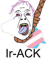BRIMMIEST_COMMENTS_SECTION☣️☣️☣️_DO_NOT_ENTER☣️☣️☣️ crying flag:transgender_pride_flag iraq open_mouth pun purple_hair rope tongue tranny transgender_flag variant:bernd yellow_teeth // 2171x2734 // 515.9KB
