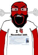 angry auto_generated balding beard clothes glasses head_steam i_heart looking_at_you november november_26 open_mouth red_skin series:on_this_day soyjak subvariant:science_lover text tshirt variant:markiplier_soyjak white_background wikipedia // 1440x2096 // 619.3KB