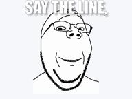 animated glasses kerber.mp3 pea say_the_line smile soyjak stubble studio variant:gapejak variant:impish_soyak_ears video voice voiceover vomit // 960x720, 23.9s // 3.2MB