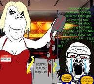 award battlestar battlestar_galactica blond bloodshot_eyes caprica_six computer crying cylon dress electricity fell_for_it_again_award gaius_baltar glasses greentext grin hello_my_name_is_(sticker) long_hair nuclear_explosion open_mouth robot stubble subvariant:wholesome_soyjak text variant:a24_slowburn_soyjak variant:gapejak window wine // 1900x1700 // 1.2MB