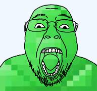 autistic emerald emerald_(namefag) glasses green_skin meta:namefags meta:self_insert open_mouth series:emeraldjaks template transparent_background variant:bernd // 1200x1125 // 264.9KB