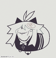 fundamental_paper_education hair jump oliver_(fundamental_paper_education) poyopoyo smile stubble teeth variant:impish_soyak_ears // 386x400 // 822.6KB