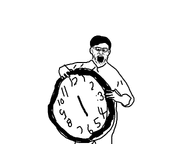 :3 angry clock clothes filthy_frank glasses great_meme_reset holding_object ias meme open_mouth soyjak stop stubble variant:unknown youtube // 4032x3024 // 375.0KB