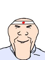 asian bald blue_shirt closed_mouth flag:japan headband japan small_eyes smile subvariant:bjongjak variant:markiplier_soyjak white_background white_skin // 600x800 // 5.8KB