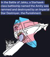 amnity_(namefag) chud imperial_star_destroyer star_wars trans transgender_flag // 2633x2984 // 3.3MB