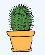 cactus glasses green_skin plant pot smile soyjak stubble subvariant:wholesome_soyjak variant:gapejak // 426x524 // 52.4KB