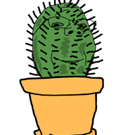 cactus glasses green_skin plant pot smile soyjak stubble subvariant:wholesome_soyjak variant:gapejak // 426x524 // 52.4KB