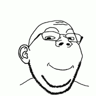 angry animated closed_mouth ear glasses meds routine smile soyjak ssri stubble subvariant:wholesome_soyjak variant:gapejak // 378x400 // 211.8KB