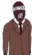 balaclava cigarette clothes gentlemen mentlegen necktie red_shirt smoke smoking spy_(tf2) strabismus suit team_fortress_2 variant:tewi // 351x562 // 15.7KB