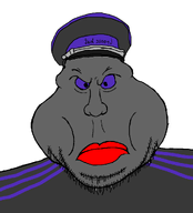 angry artist:chauvin dap_chhuon(user) fat gray_shirt gray_skin ironic_hat meta:namefags meximutt obese purple_eyes purple_sclera red_lips subvariant:meximutt_front surprised variant:meximutt // 908x1000 // 87.1KB