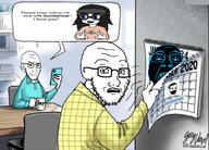 b_b_ghast_(namefag) calendar clothes concerned dunchenman_(user) finger hand meta:namefags mug phone scared shirts variant:bernd variant:chudjak variant:soyak variant:soytan white_skin // 1440x1036 // 616.7KB