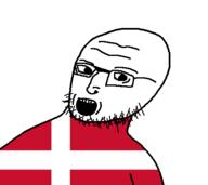 denmark flag flag:denmark glasses hair looking_to_the_left open_mouth soyjak stubble teeth torso variant:A24k wrinkles // 466x415 // 5.6KB