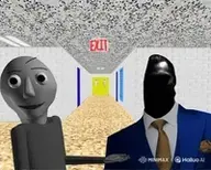 applause award baited_nobeıdore_award baldi baldis_basics clothes gem gray_skin meta:ai_generated nas:gigachad no_eyes nobaldi nophono school subnas:nophono suit suit_and_tie trophy video_game