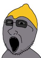 glasses grey_skin grey_teeth lemon lemon_(user) mouth nose stubble tinted_glasses variant:sourjak // 548x768 // 14.6KB