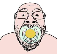 baby glasses pacifier small_eyes stubble variant:bernd white_skin // 1200x1125 // 70.9KB