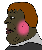 blush brown_hair brown_skin closed_mouth clothes eyebrows eyelashes fat hair irc irvin lips looking_to_the_left no_glasses nose side_profile stubble subvariant:alicia_side subvariant:hunky_twink_sex_machine transparent_background variant:alicia wrinkles // 500x600 // 30.0KB