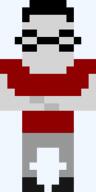 black_shoes crossed_arms five_nights_at_cobson's full_body glasses grey_pants pixel_art red_shirt transparent_background variant:chudjak // 130x260 // 2.9KB