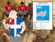 1897 ack blue_eyes brown_hair buff cockroach crete flag:crete flag:turkiye genocide greece hair hanging lasithi_massacres massacre meximutt muscular_male nigger ottoman_empire roach rope subvariant:mexiaryan sword turkiye turkroach tvrkaryan variant:bernd variant:meximutt white_skin wikipedia // 1392x1074 // 1.2MB
