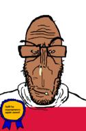 angry beard brown_skin crying european flag flag:poland glasses hair mutt poland red_eyes soyjak stubble subvariant:euromutt superpower sweater variant:markiplier_soyjak // 591x900 // 25.9KB