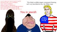 america_first blond chad crying flag:united_states jews meximutt mouth_open nigger text united_states variant:a24_slowburn_soyjak variant:meximutt // 1366x768 // 507.6KB