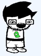 hair homestuck john_egbert open_mouth shorts sneakers stubble variant:markiplier_soyjak // 180x244 // 3.7KB