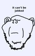 closed_eyes closed_mouth ear frown its_over japanese_text redraw soyjak stubble text translation variant:impish_soyak_ears // 498x790 // 14.0KB