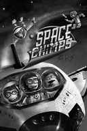 ape black_and_white chimpanzee glasses high_effort movie movie_poster outer_space rocket space space_chimps stubble variant:unknown // 1280x1920 // 1.6MB