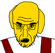 glasses nose soyboy stubble surprised terry_davis variant:shocker wrinkles // 657x631 // 6.9KB