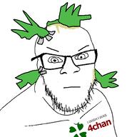 4chan angry anime closed_mouth glue green_hair hair tape variant:feraljak yotsoyba // 1500x1500 // 67.5KB