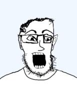 beard ear glasses hair nose open_mouth unslopjakked variant:sloppy white_skin // 400x500 // 8.5KB