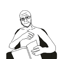 book glasses salmonella sitting smirk sofa stubble variant:soyak // 700x700 // 13.1KB