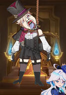 anhero anime faggot furina genshin_impact hanging lyney meta:tagme soyjak variant:bernd // 2012x2908 // 1.8MB