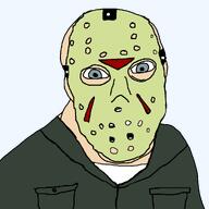 blue_eyes friday_the_13th green_jacket halloween hockey_mask jacket jason_voorhees variant:feraljak white_skin // 1025x1025 // 74.5KB