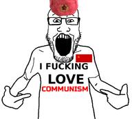clothes communism glasses hammer_and_sickle hand hat i_fucking_love i_love open_mouth pointing soviet_union soyjak stubble text tshirt ushanka variant:bernd // 618x559 // 80.9KB