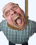 ack anhero bernd_schmidt bloodshot_eyes clothes crying dead glasses hanging irl open_mouth rope soyjak stubble suicide tongue variant:bernd yellow_teeth // 400x496 // 776.9KB